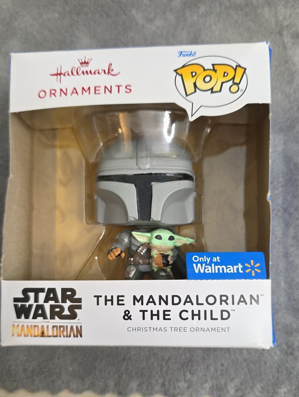 Funko Pop! Mandalorian & The Child Ornament - Gray & Green